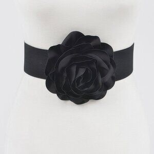Delicate Beautiful Flower Plus Size Elastic Belt